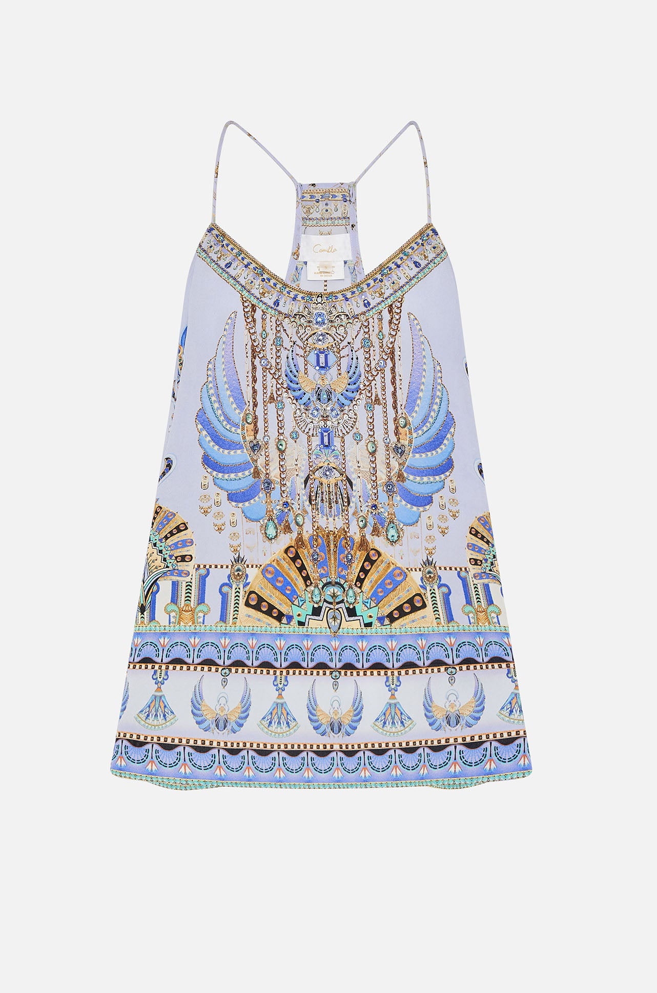 Camilla - Under Scarab Skies T Back Shoestring Top