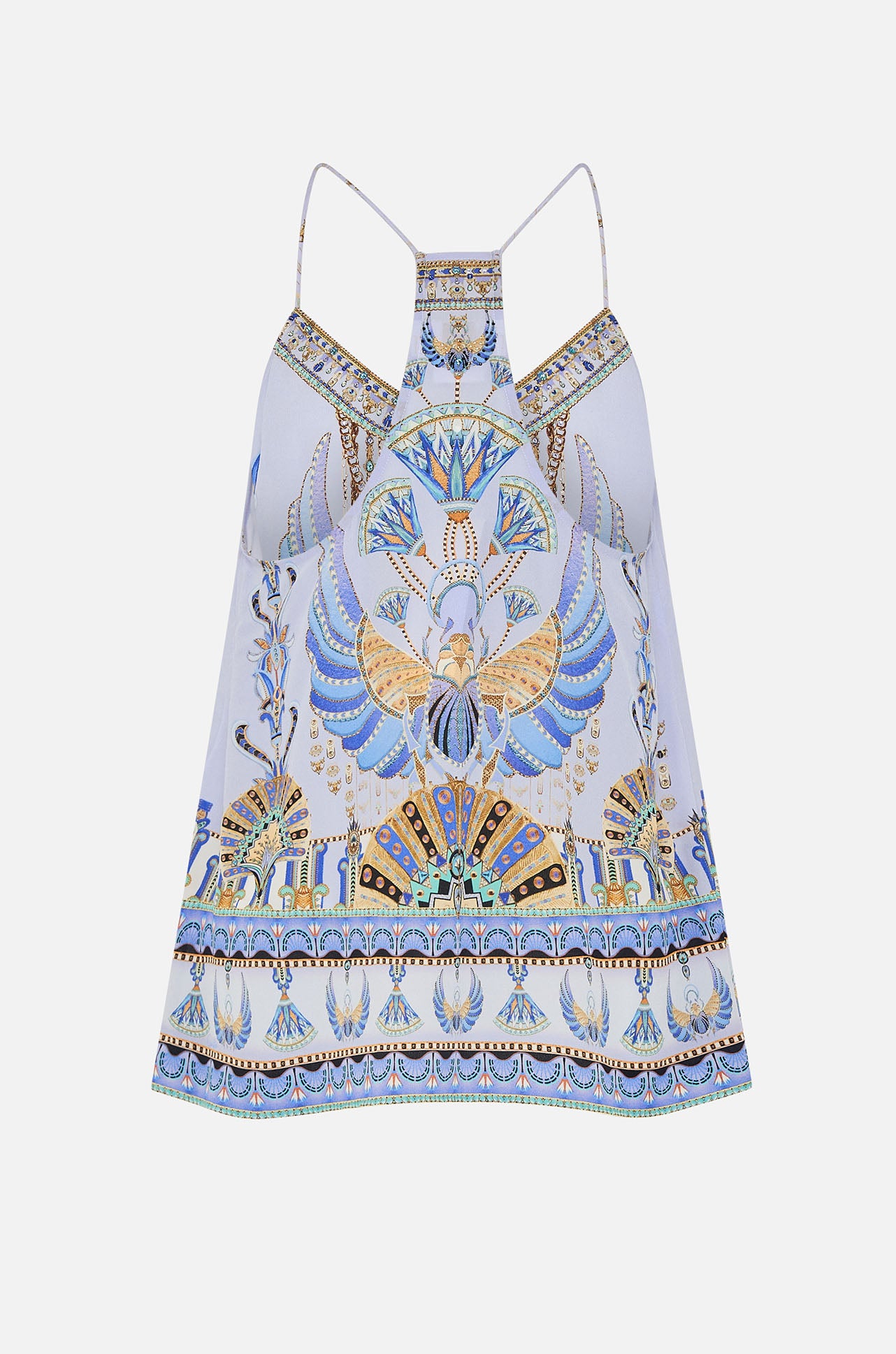 Camilla - Under Scarab Skies T Back Shoestring Top