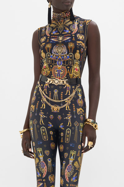 Camilla - Cartouche Kingdom Sleeveless Turtleneck