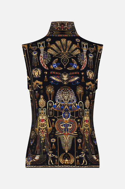 Camilla - Cartouche Kingdom Sleeveless Turtleneck