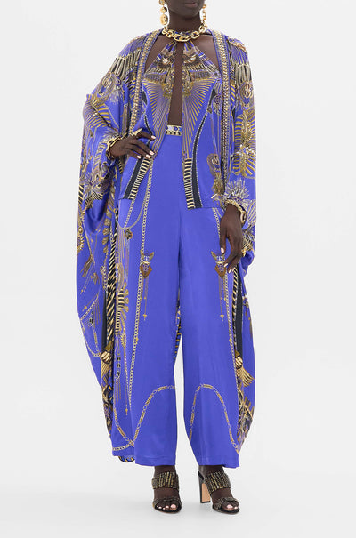 Camilla - My Fair Pharaoh V Neck Top with Knot Back
