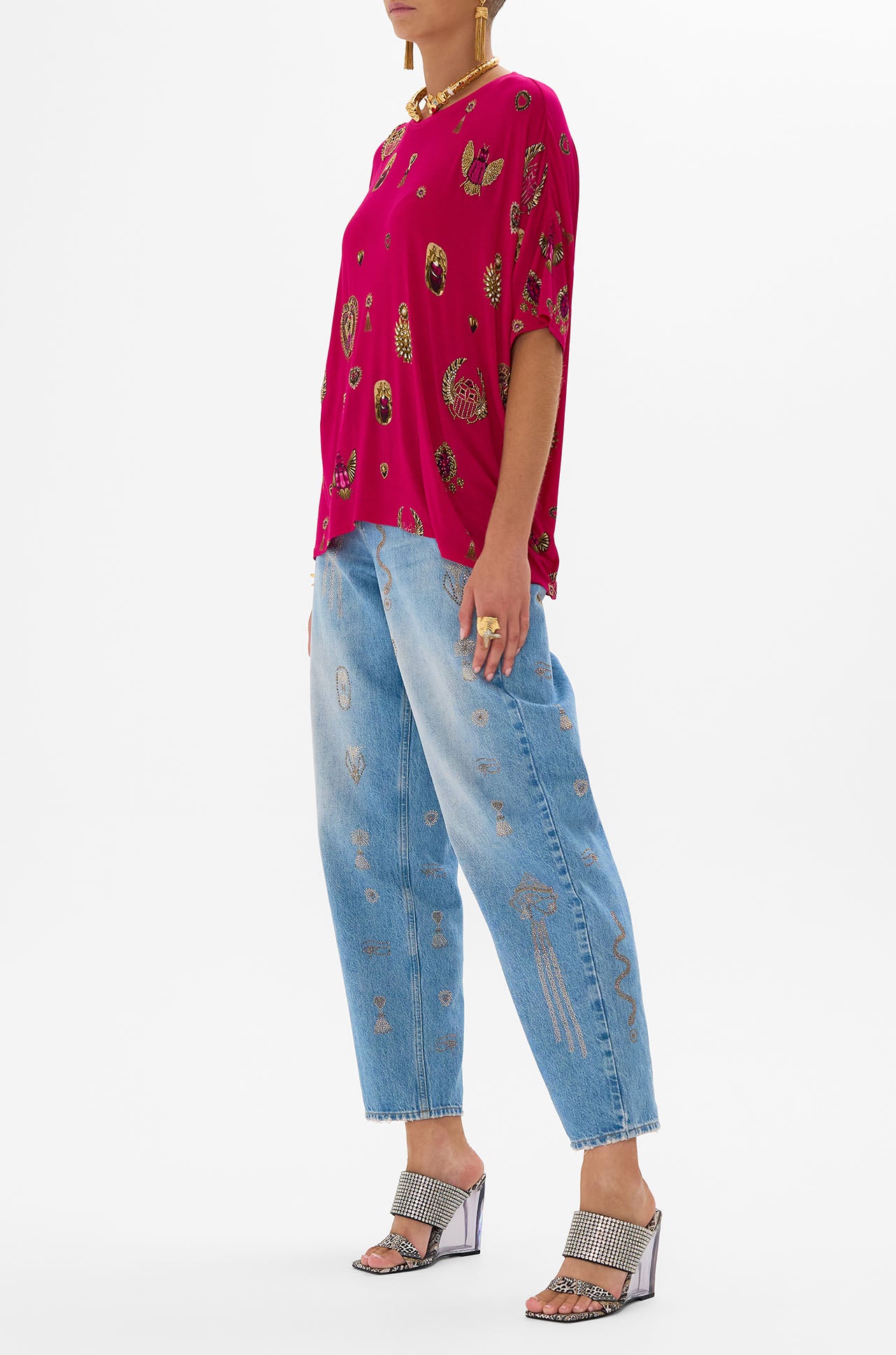 Camilla - Kissed By A Cobra Relaxed Fir Drop Shoulder Tee