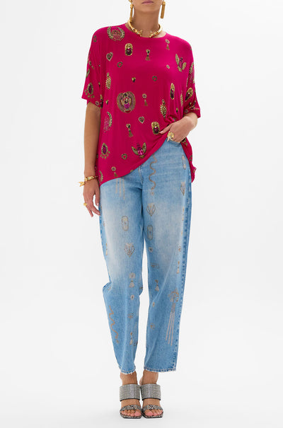 Camilla - Kissed By A Cobra Relaxed Fir Drop Shoulder Tee