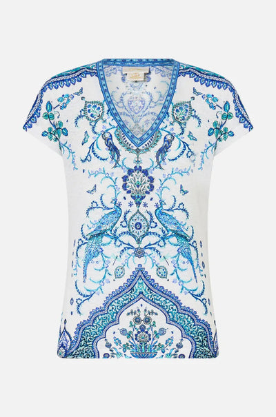 Camilla - Isnik Lullaby V Neck Fitted Tee