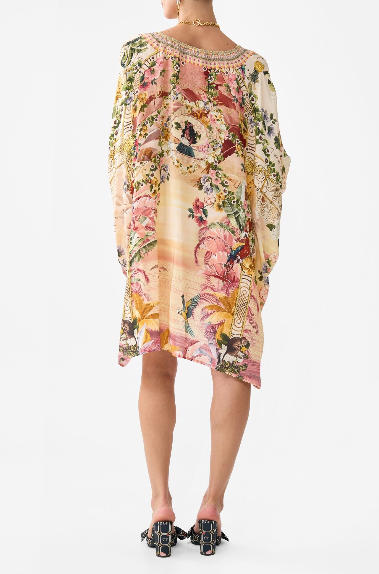 Camilla - Welcome To The White Lotus Short Kaftan with Cuff