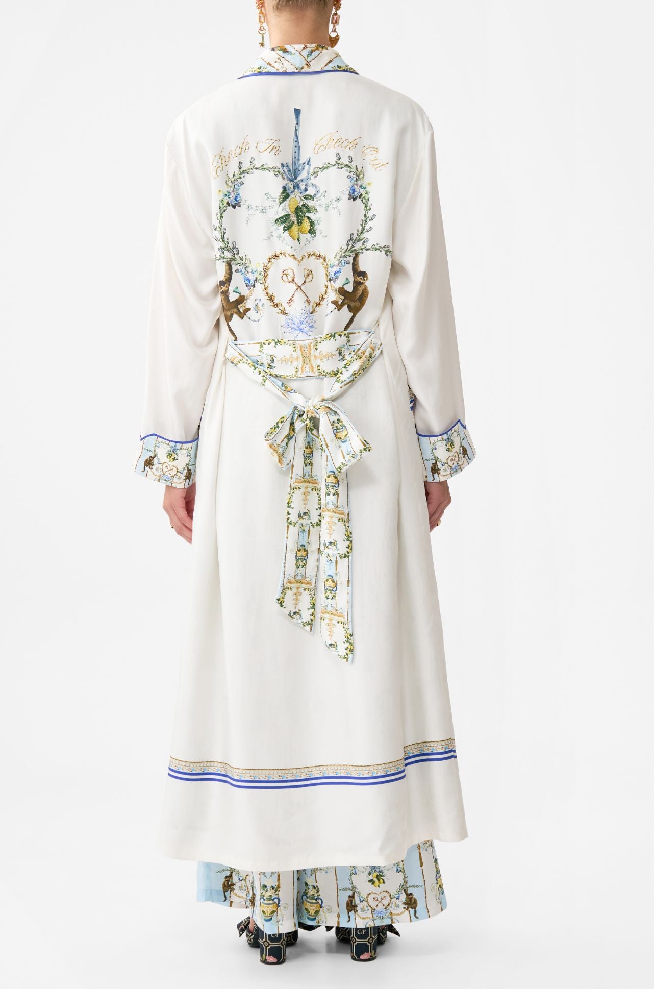 Camilla - Venus On A Vespa Long Robe with Tie