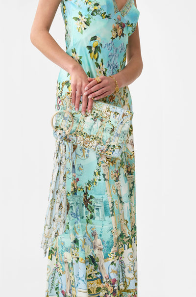 Camilla - Venus On A Vespa Ring Scarf Clutch