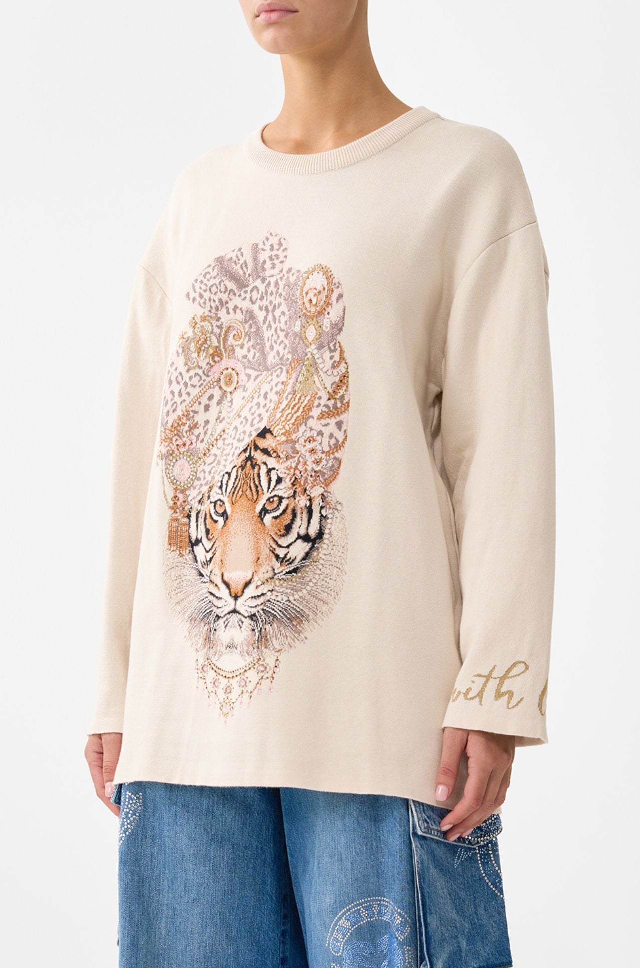 Camilla - Aranjuez Animalia Boxy Crew Neck Jumper