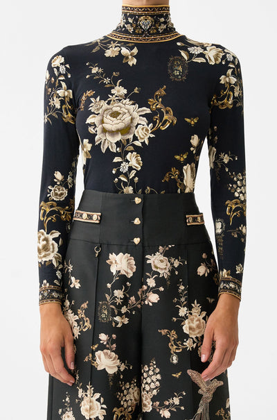 Camilla - Flamenco Folklore Jersey Turtleneck