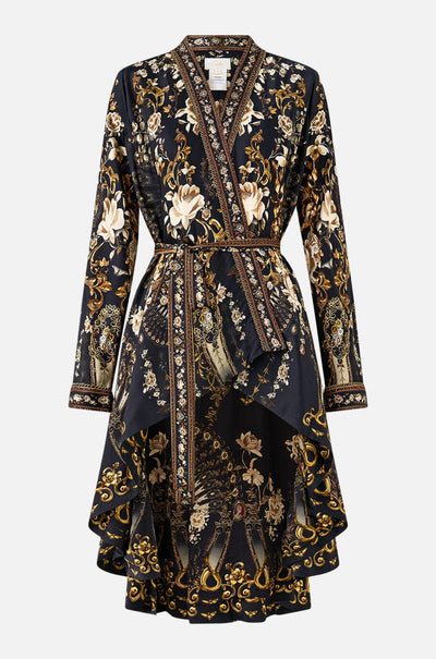 Camilla - Flamenco Folklore Cropped Sleeve Layer w Waist Tie