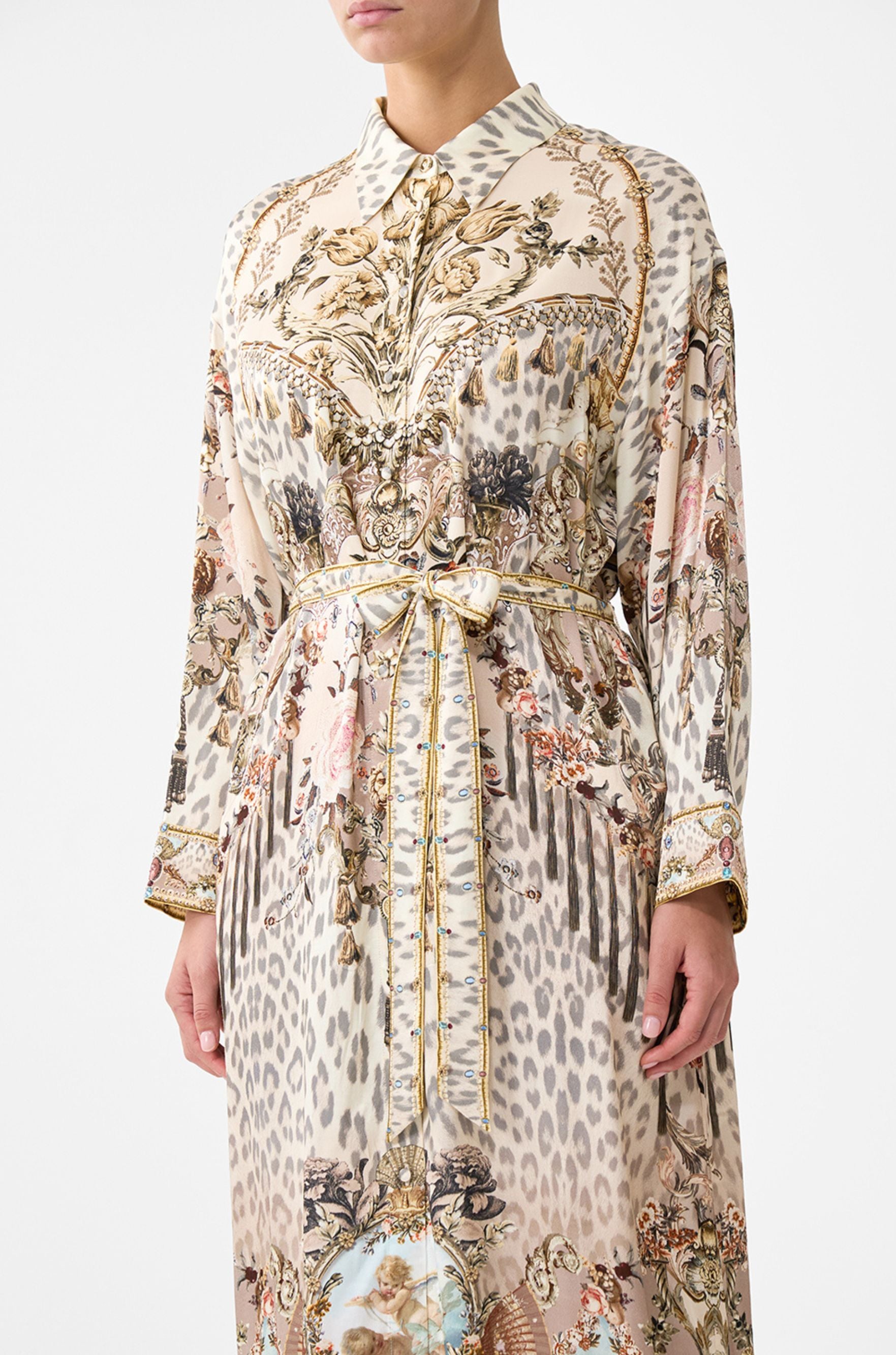 Camilla - Aranjuez Animalia Shirt Dress w Back Button Detail