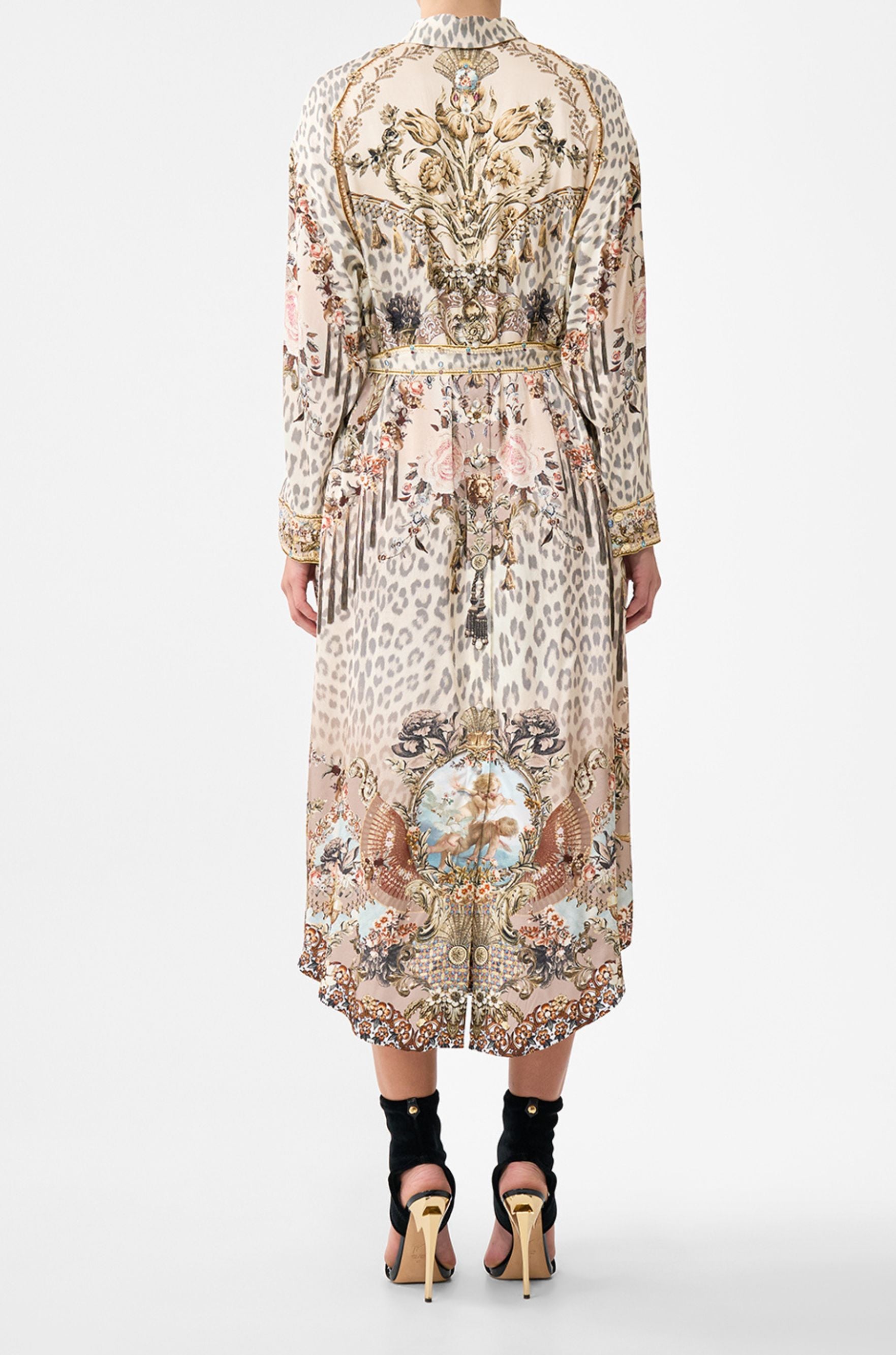 Camilla - Aranjuez Animalia Shirt Dress w Back Button Detail