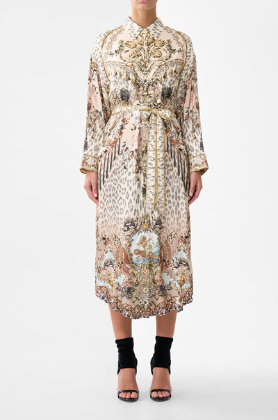 Camilla - Aranjuez Animalia Shirt Dress w Back Button Detail