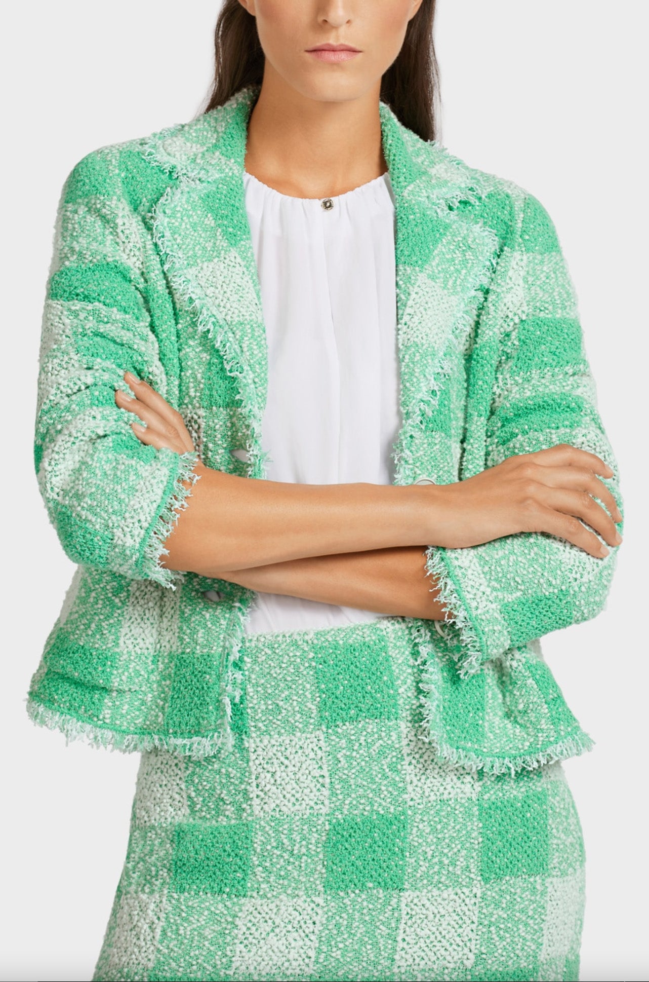 Marc Cain Check Knit Blazer