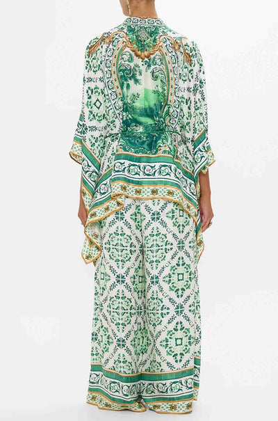 Camilla - Corridor Of Calm Button Through Scarf Blouse