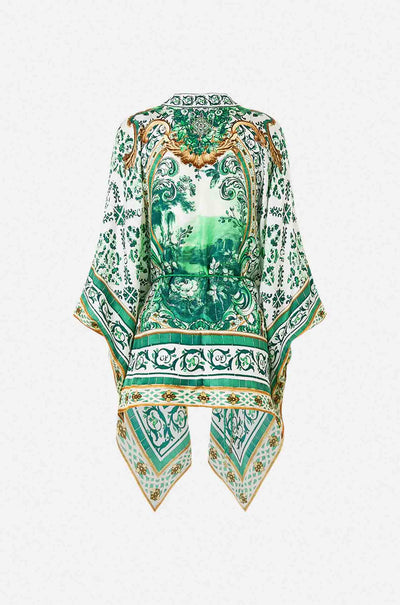 Camilla - Corridor Of Calm Button Through Scarf Blouse