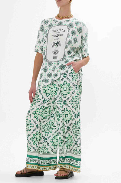 Camilla - Corridor Of Calm Tuck Front Pant