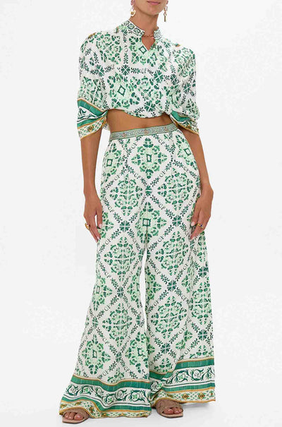 Camilla - Corridor Of Calm Tuck Front Pant