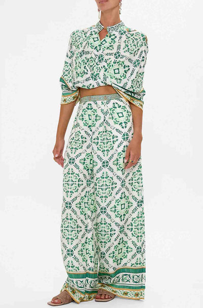 Camilla - Corridor Of Calm Tuck Front Pant