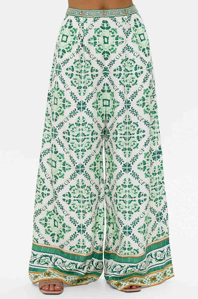 Camilla - Corridor Of Calm Tuck Front Pant