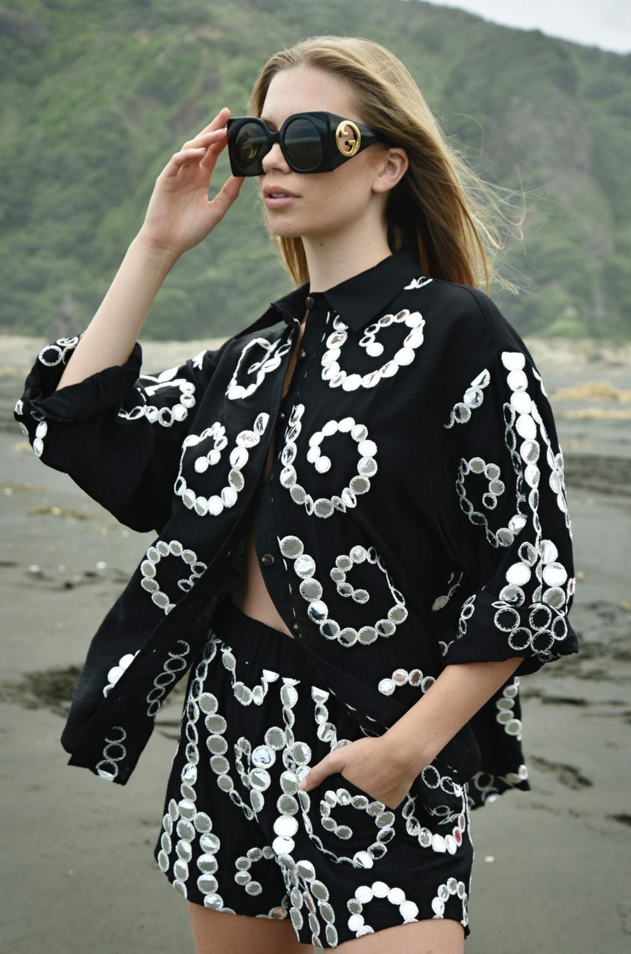 Cooper - A Mirror Party Just Casually Shirt in Black