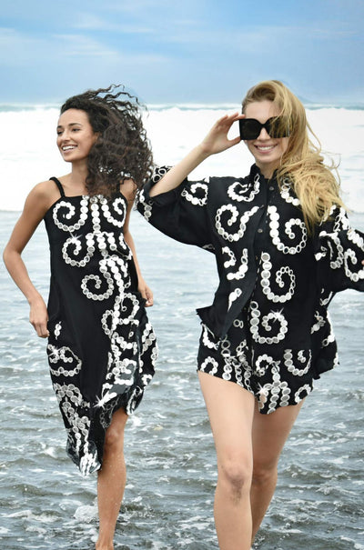 Cooper - A Mirror Party Just Casually Shirt in Black