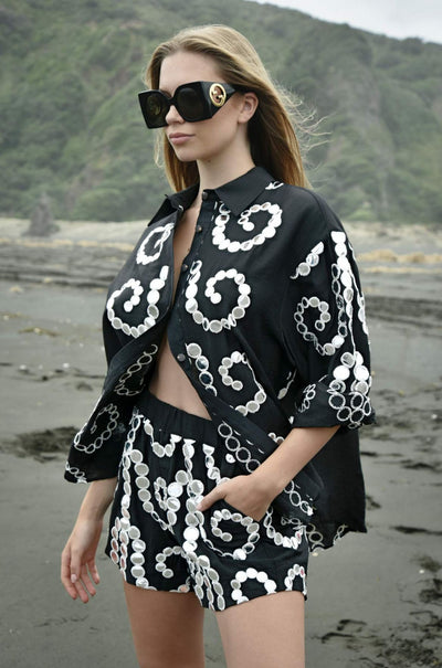 Cooper - A Mirror Party The Short Of It Short in Black