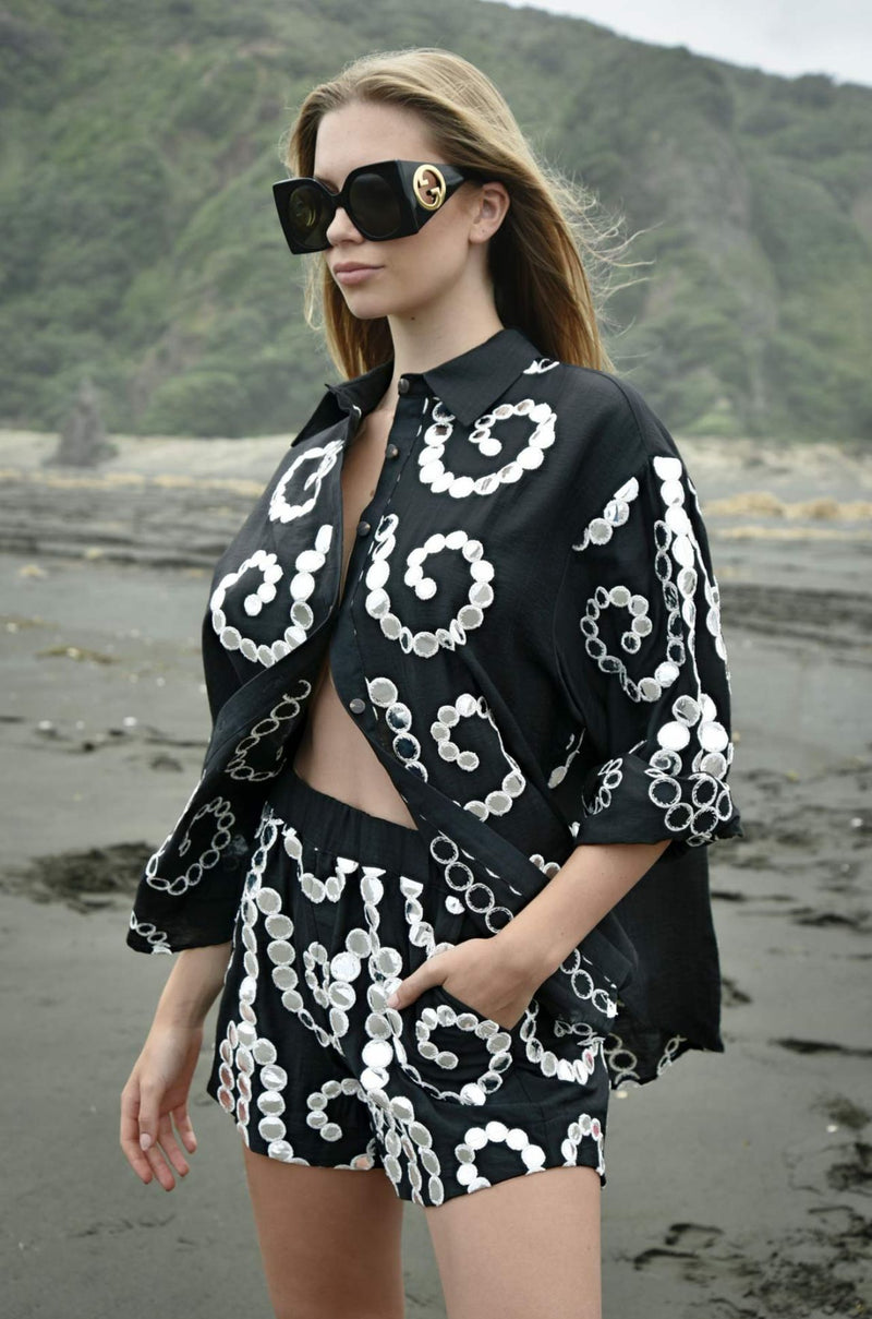 Cooper - A Mirror Party The Short Of It Short in Black
