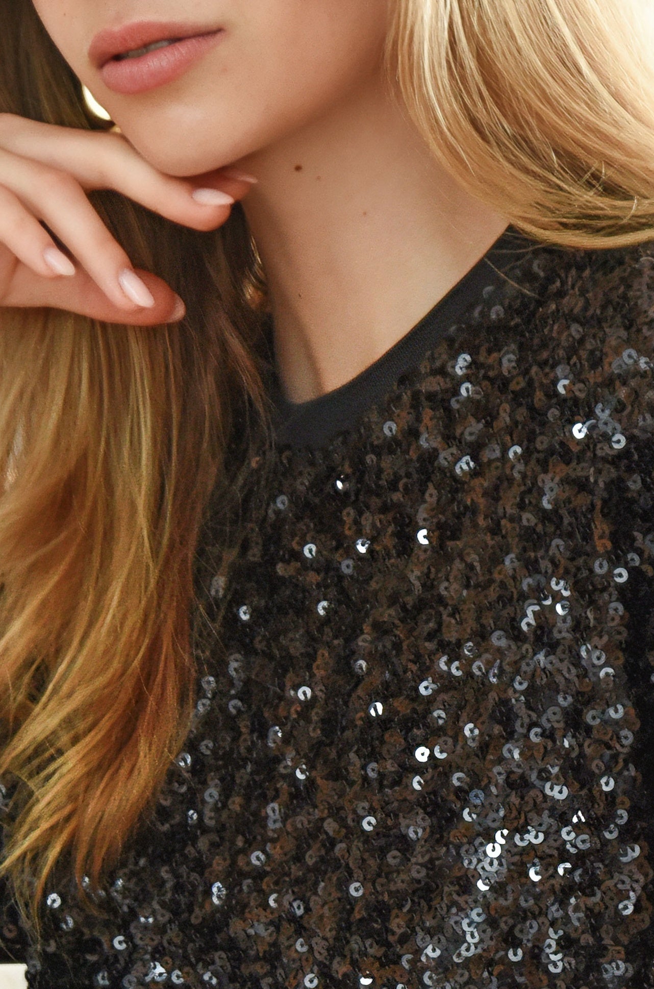 Cooper - The Twinkle Squad Shine Queens Top in Black
