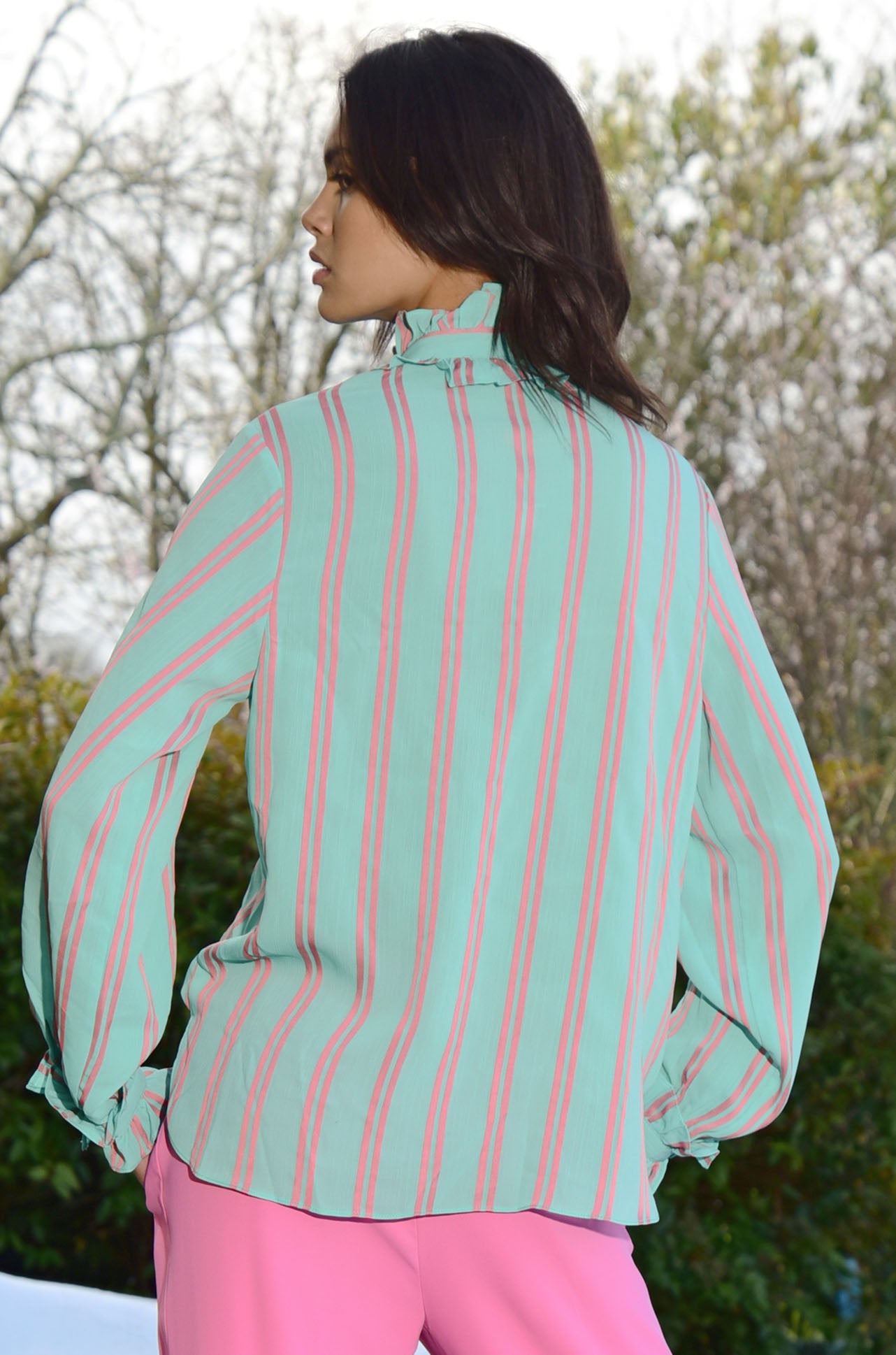 Coop - Candy Stripe Pretty Tied Up Blouse