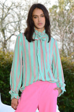 トップス emm the shop candy blouse Democracy Womens Short Sleeve Knit Top – ShopCGX