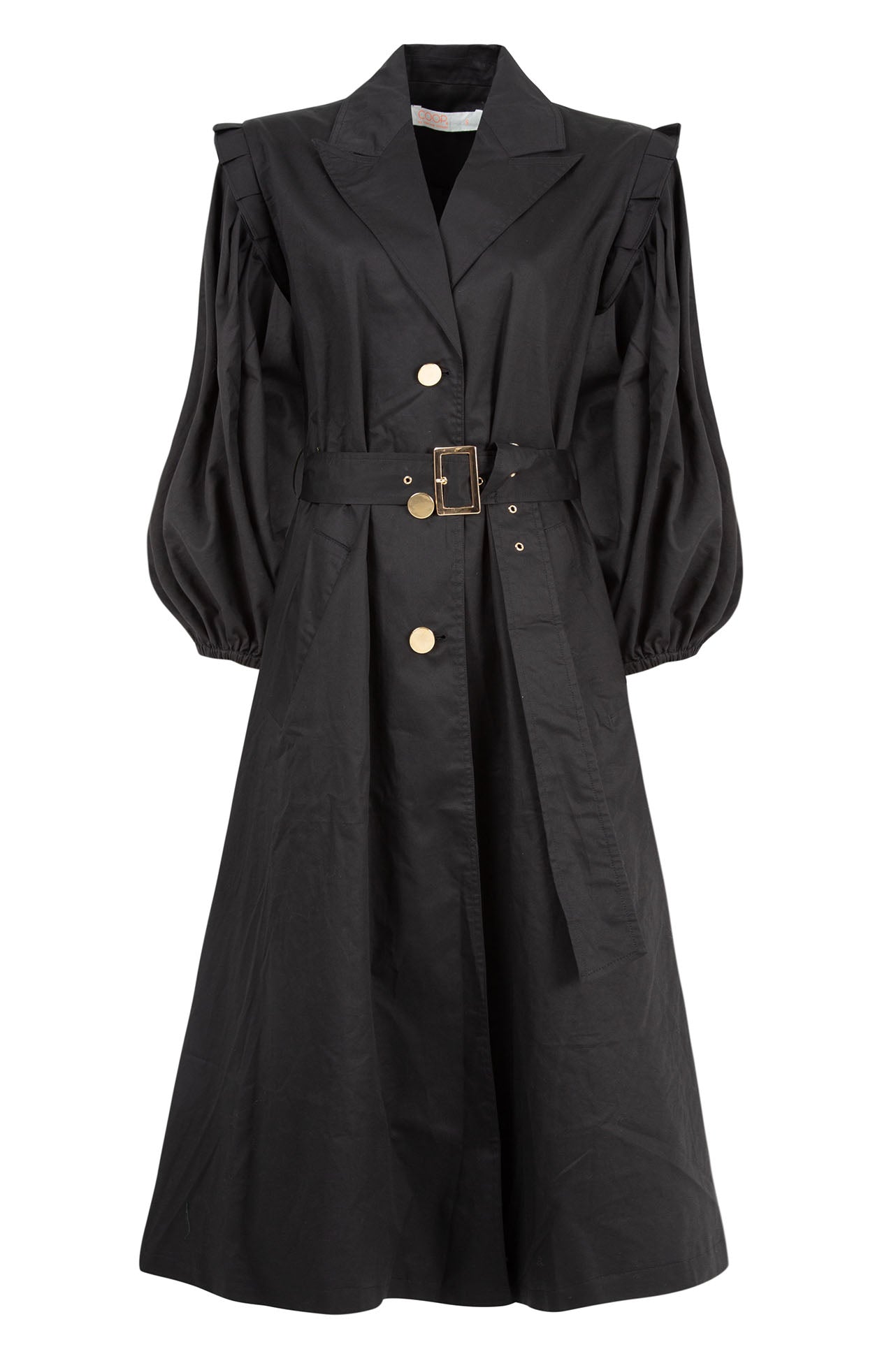 Coop - Drill Down Absolutely Trenched Coat in Black