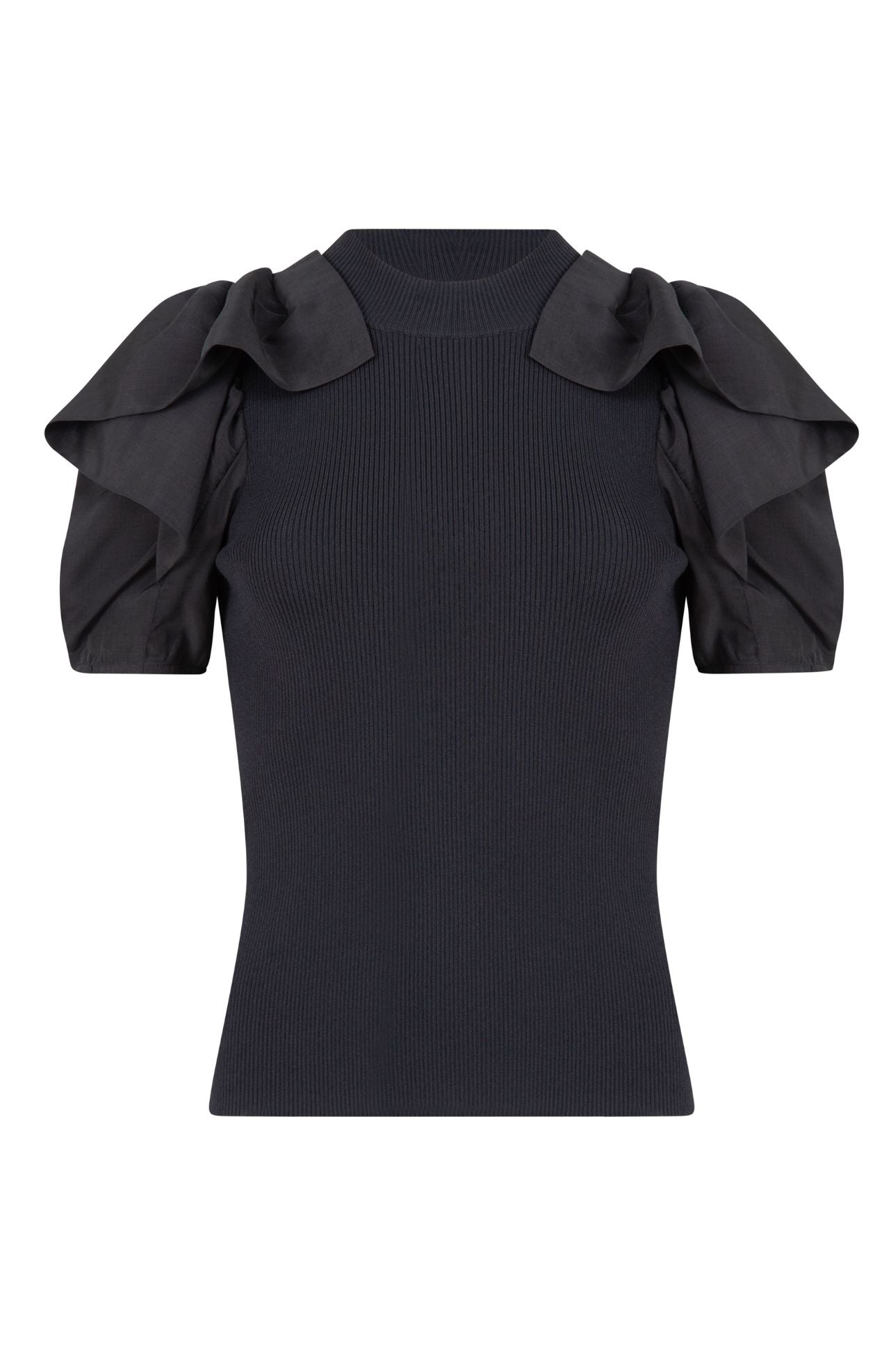 Coop - In The Fold Top Order Top in Black