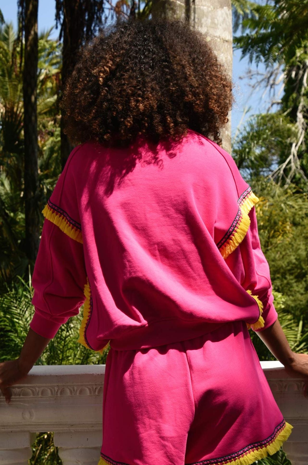 Coop - No Sweat Zip N Slide Sweatshirt in Hot Pink