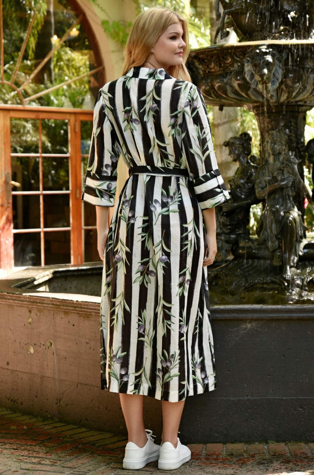 Coop - Olive Branch Stripe A Pose Dress