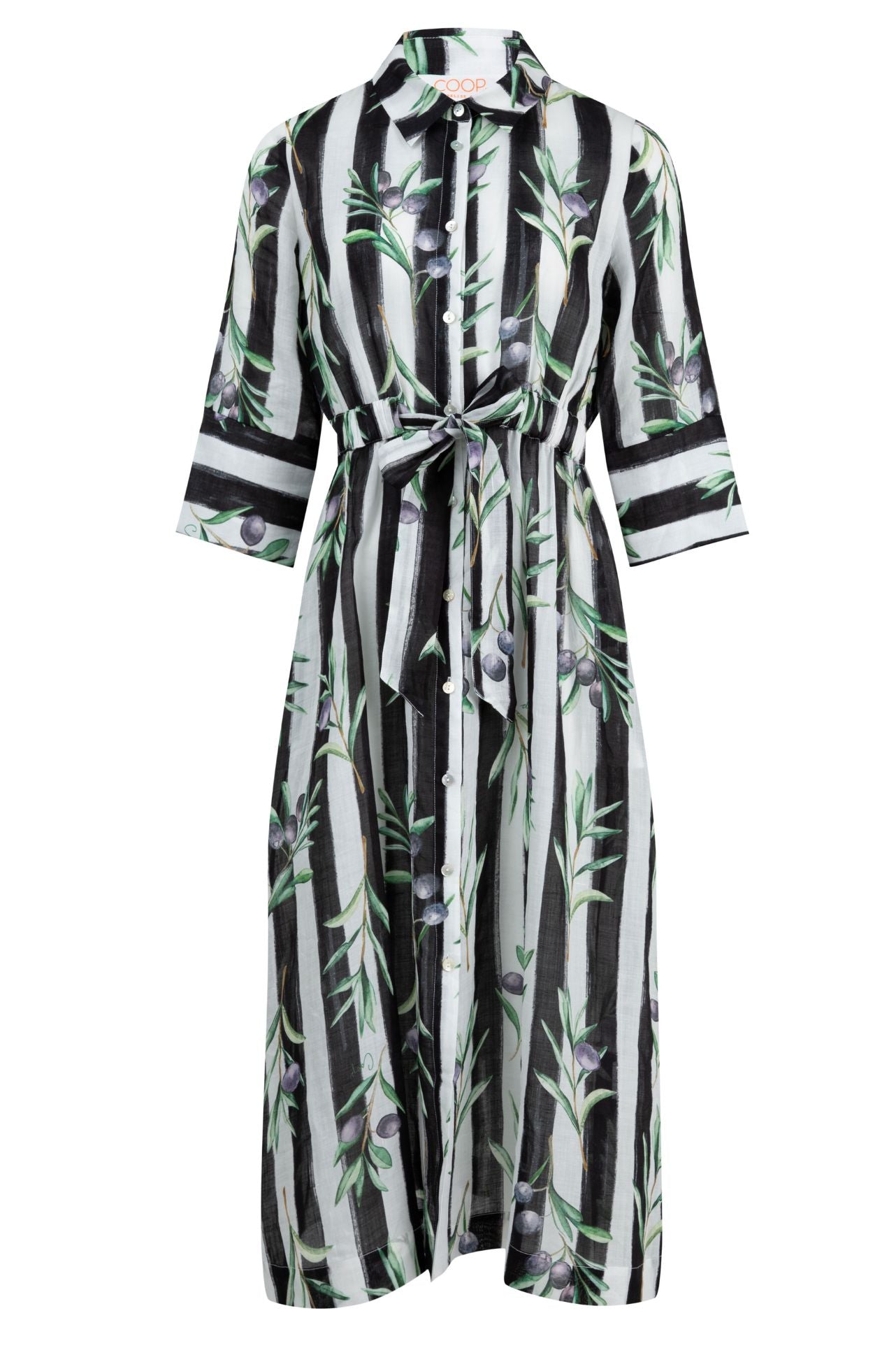 Coop - Olive Branch Stripe A Pose Dress
