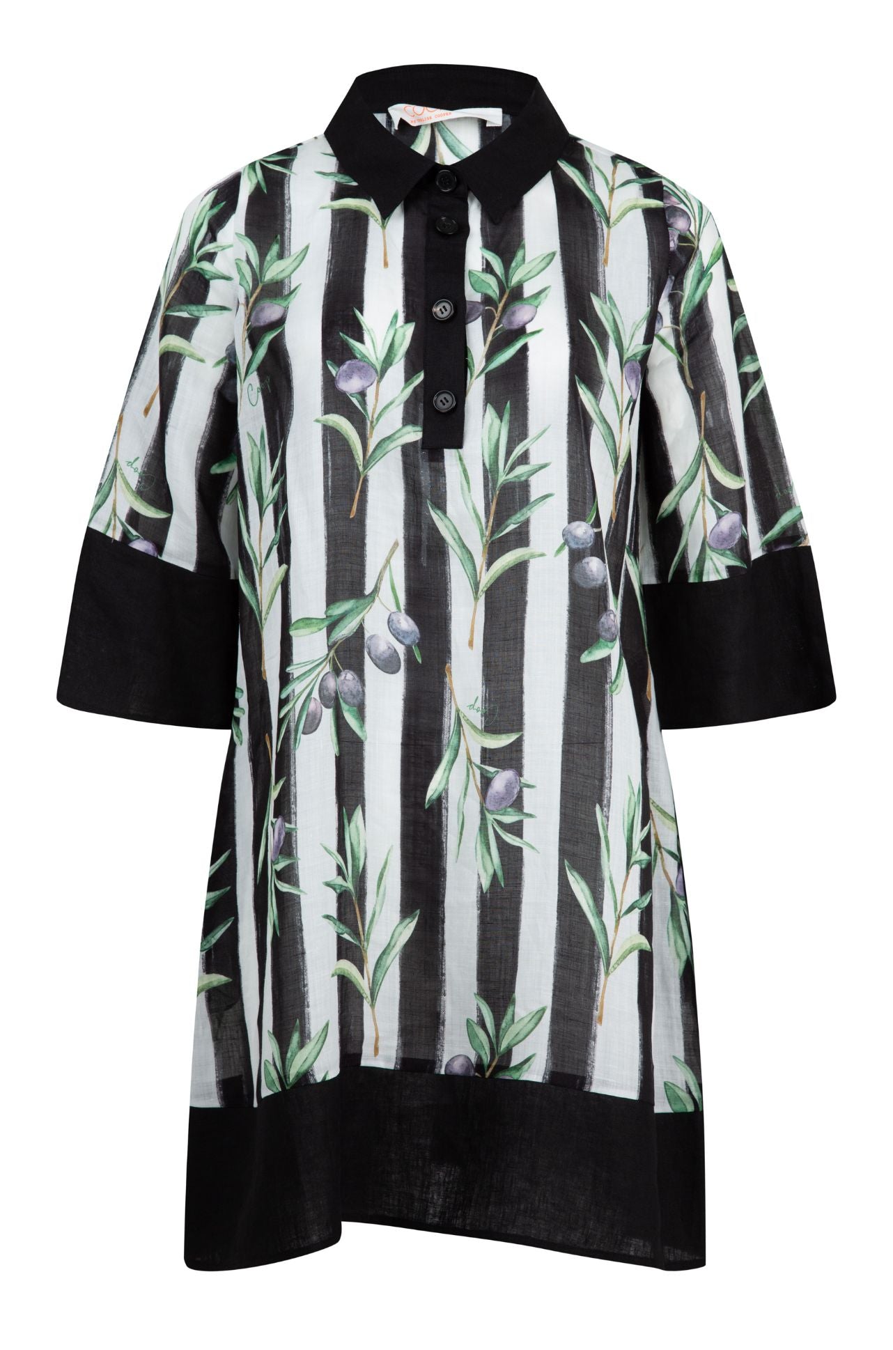 Coop - Olive Branch Stripe When Its Hot Dress