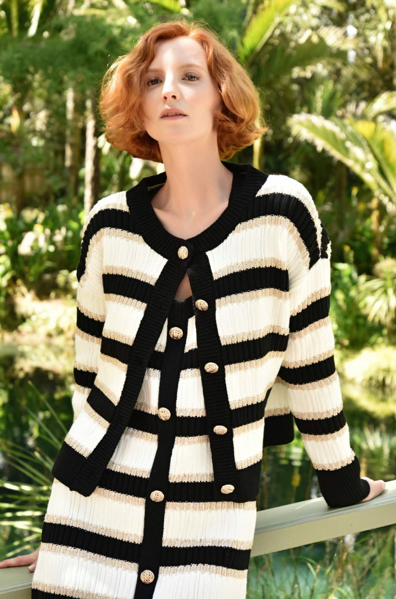Coop - Stripe Dreams Going For Gold Cardigan