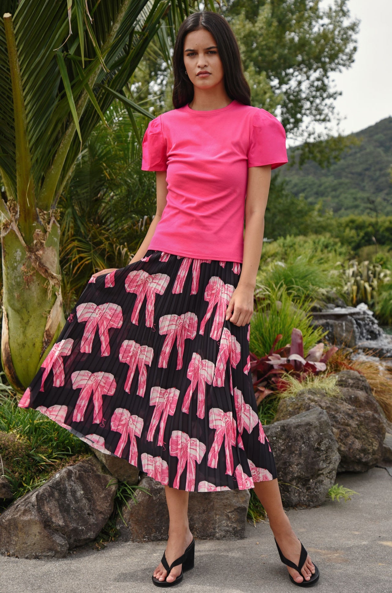 Coop - Bow-Hemian Crowd Pleater Skirt