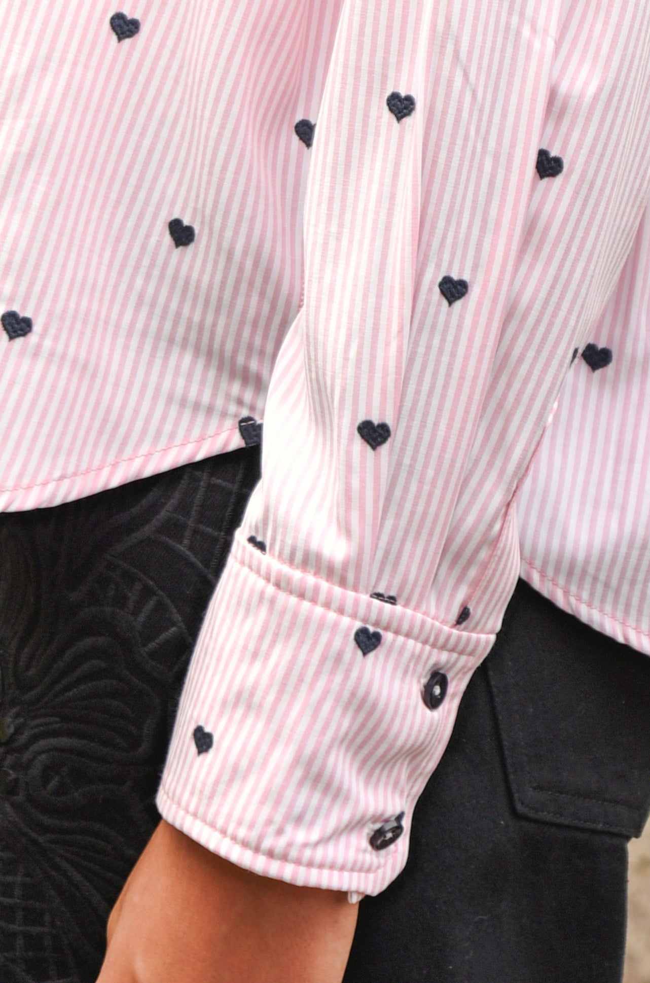 Coop - Love On The Line Heart Line Shirt in Pink