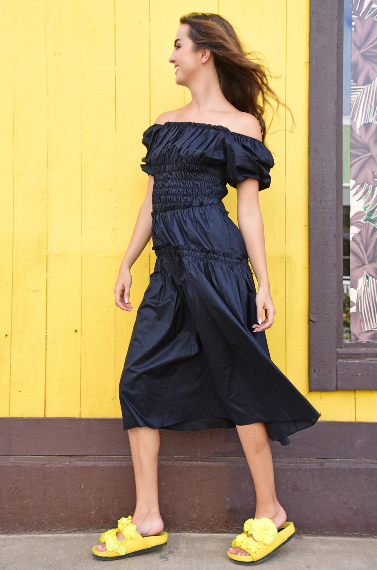 Coop - Crispy Dream Magic Angle Dress in Black