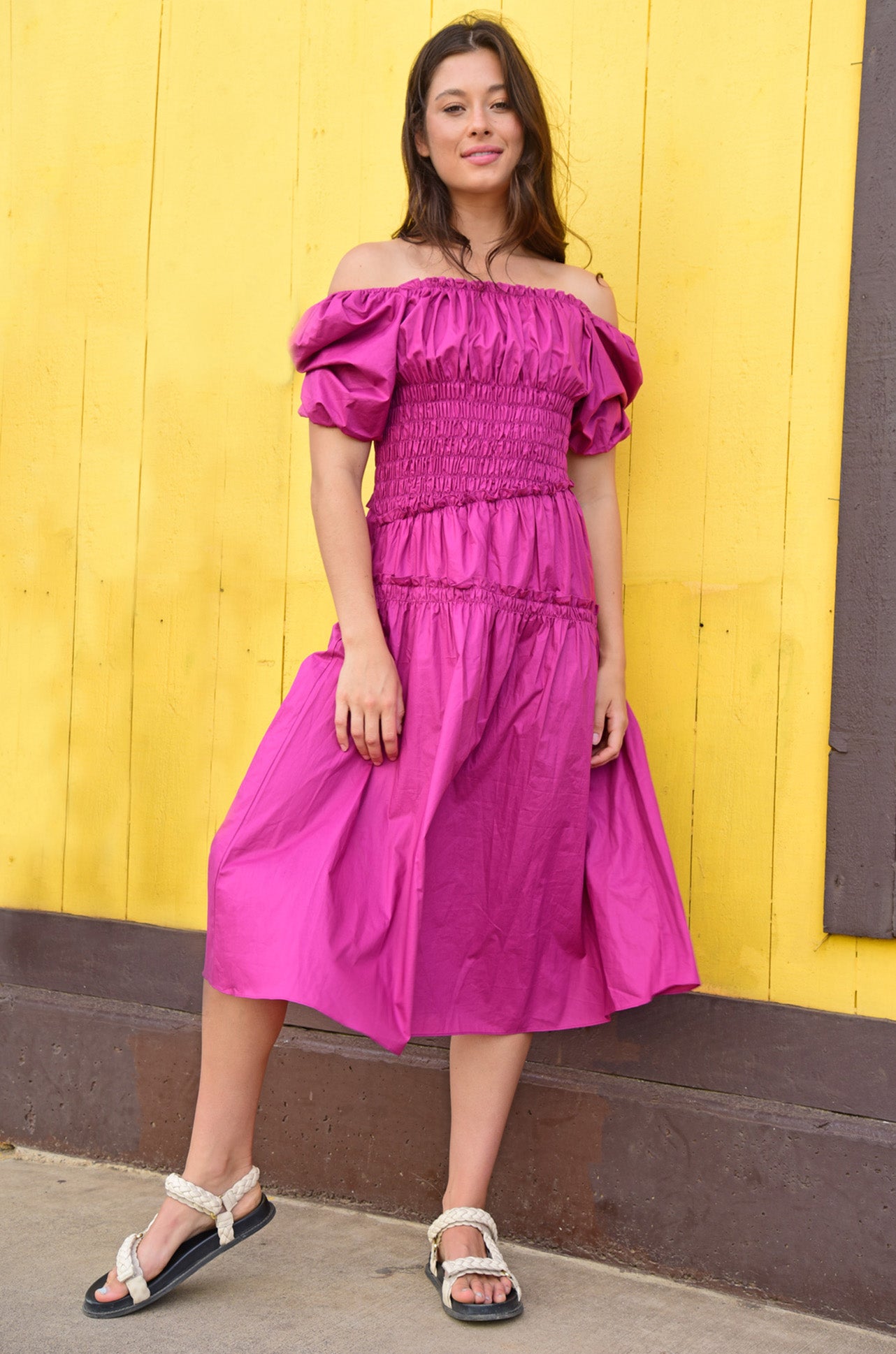Coop - Crispy Dream Magic Angle Dress in Orchid