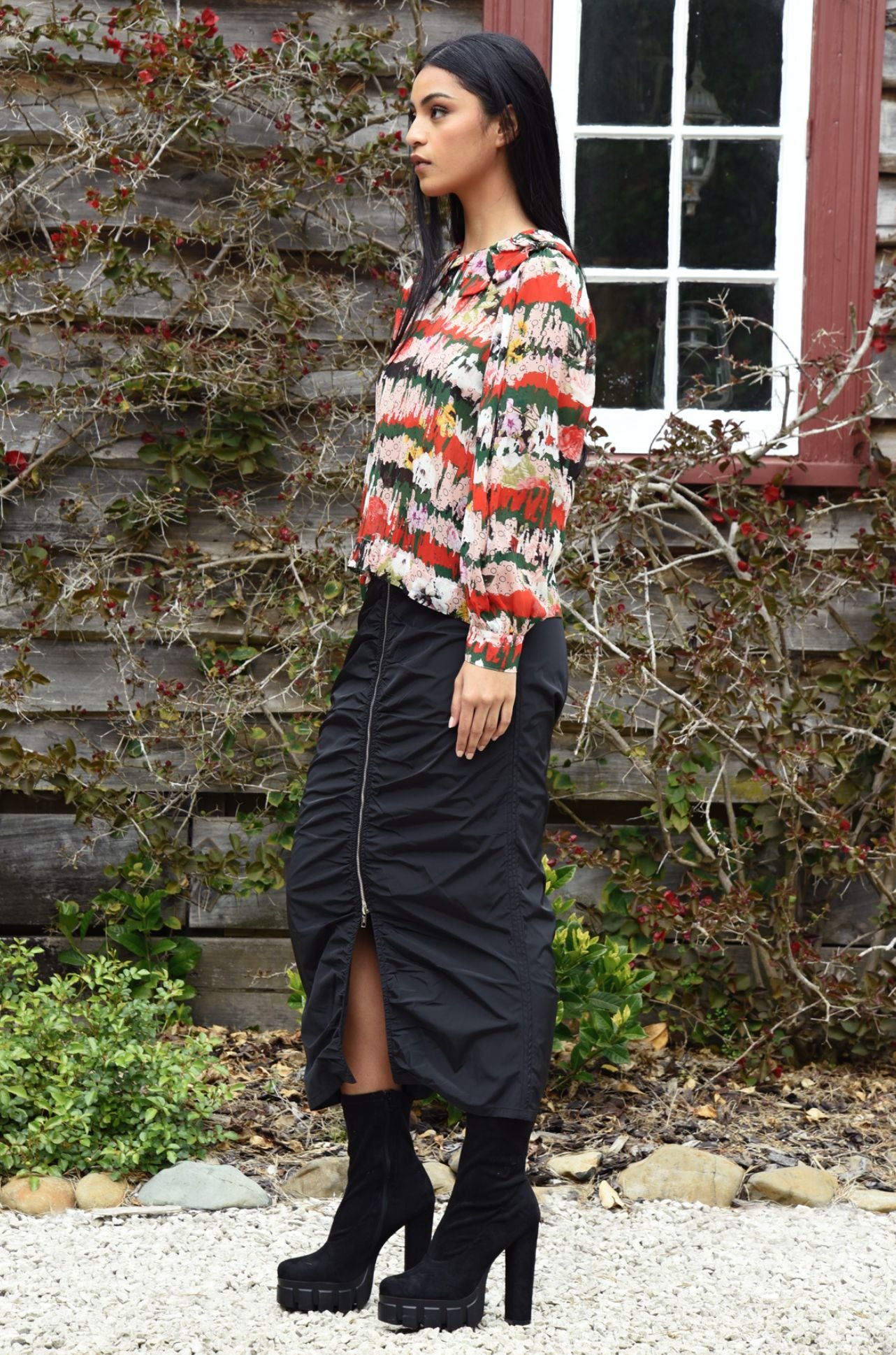 Coop - Ruching Around Zip It Up Skirt
