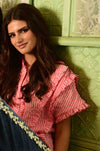 Coop - Candy Stripe Frill Got It Blouse