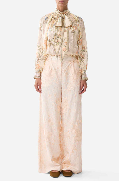 Camilla - Twilight In Istanbul Detachable Pussy Bow Raglan Blouse