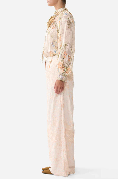 Camilla - Twilight In Istanbul Detachable Pussy Bow Raglan Blouse