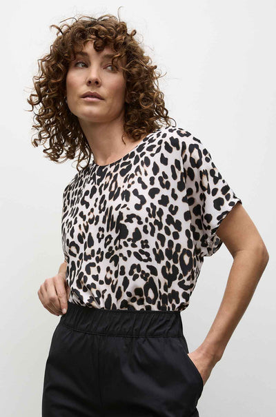 Mela Purdie - Cap Shell in Cheetah Print