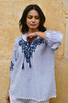 Azure and Indigo - Capri Blouse