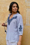 Azure and Indigo - Capri Blouse