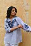 Azure and Indigo - Capri Blouse